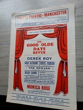 Listing image for MUSIC HALL THEATRE POSTER 1975,MANCHESTER PALACE,DEREK ROY,MONICA ROSE