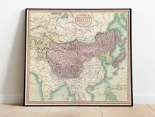 Listing image for 1806 Map Tartary Central Asia Mongolia Tartaria Tartarie Wall Art Poster Print