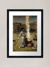 Listing image for The Magic Circle - John William Wat Framed Wall Art Poster Canvas Print Picture