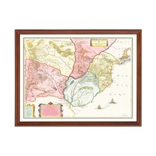 Listing image for Old Map of Paraguay 1665 - Vintage Paraguay Art Wall Decor