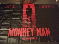 Listing image for Monkey Man giant movie poster, 276x176cm, exclusive production for cinemas only