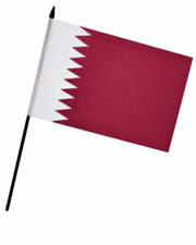 Listing image for Qatar Hand Flag (9" x 6")