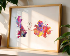 Listing image for Britain & Antigua Watercolour Travel Print