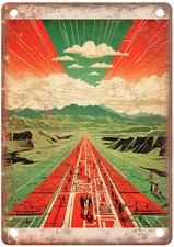 Listing image for Vintage Nazca lines Peru Retro Look Travel Poster Metal Sign T3368