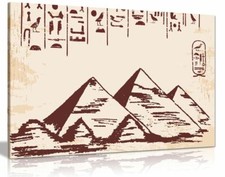 Listing image for Egyptain Pyramid Canvas Wall Art Picture Print