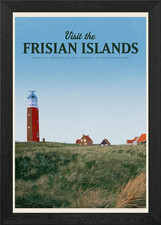 Listing image for Visit the Frisian islands Framed Wall Art Poster Canvas Print Picture