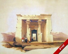 Listing image for TEMPLE OF ISIS DENDOUR NUBIA ANCIENT EGYPTIAN RUINS ART REAL CANVAS PRINT