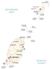 Listing image for Grenada Road Map GLOSSY POSTER PICTURE PHOTO PRINT BANNER 12535