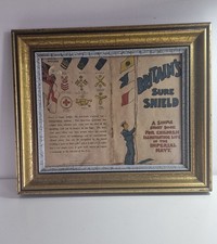 Listing image for 🖼 Decorative Historical Britain's Sure Shield Page Naval Memorabilia