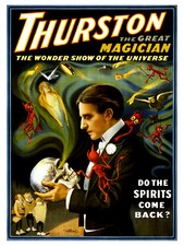Listing image for Thurston the Great Magician Spiritualism Demons Magic Advertising Poster Print