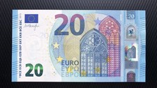 Listing image for 20 EURO BANKNOTE 2015 UNC P-22M Prefix-MC PORTUGAL ,DRAGHI, Collectible banknote