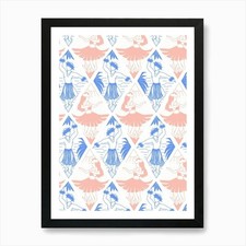 Listing image for Hawaiian Hula Polynesian Dancers Rh Framed Wall Art Poster Canvas Print Picture
