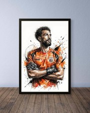 Listing image for Josimar Slides "Vozinha" Cape Verde Football Poster Art Print Picture Wall Art Print