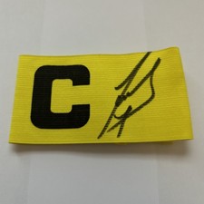 Listing image for Javier Zanetti Genuine Hand Signed Captain's Armband Autograph Memorabilia + COA