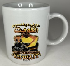 Listing image for Harley Davidson of Kuwait White Coffee Mug Collectible Memorabilia Motorcycle