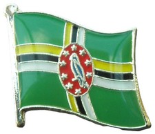 Listing image for Dominica Flag Pin Badge Brooch Dominique Waitikubuli