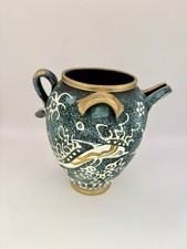 Listing image for Vintage Greek Miniature Vase Jug Ceramic Crete Museum Dolphin Replica Artifact