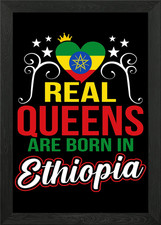 Listing image for Ethiopia Framed Wall Art Poster Canvas Print Picture