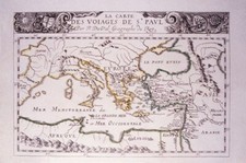 Listing image for EUROPE MAP POSTER Ancient French RARE ART PRINT