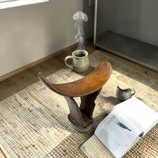 Listing image for Hand Carved Ethiopian Afar Headrest Wooden Tribal Ethnographic Collectible