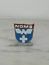 Listing image for NOMS Medical Emblem Pin: Red White Blue Enamel - Vintage Collectible Accessory