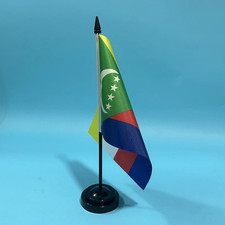 Listing image for Office Desk Flag of Comoros Flag 14X21Cm Polyester Comoros National Banner Desk
