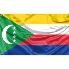 Listing image for Comoros Flag | Unique Design, 3x5Ft/90x150 cm, Made in EU