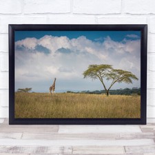Listing image for East Africa Giraffe Wildlife animal Nature Safari Savannah Wall Art Print