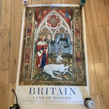 Listing image for Vintage Original Poster by British Travel Association ‘Land of History’ Britain