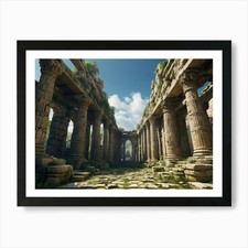 Listing image for Ancient Ruins 2 Art Print Framed Wall Art Poster Canvas Print Picture