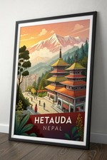 Listing image for Captivating Hetauda Nepal Travel Poster - Detailed Cityscape Art Print A1-A4 Pos