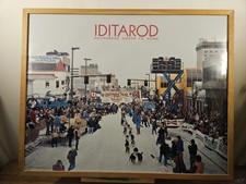Listing image for VINTAGE IDITAROD SUSAN BUTCHER ANCHORAGE START MYRON ROSENBERG POSTER ALASKA
