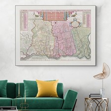 Listing image for 1687 Map of Pennsylvania – Colonial Era Settlements, Rivers & Geography