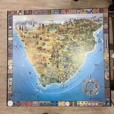 Listing image for Charlotte FK 1990 African Tribal Art Print Cultural Map Large Print on Board