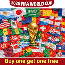 Listing image for ALL World Cup 2026 Country Flags England Argentina Spain France Speedy Delivery