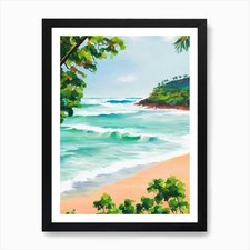Listing image for Mirissa Beach, Sri Lanka Contempora Framed Wall Art Poster Canvas Print Picture