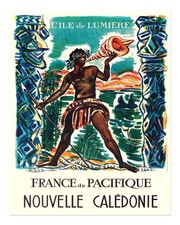Listing image for Nouvelle Cal - donie Wall Art Poster - Vibrant Pacific Island Scene