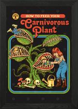 Listing image for Carnivorous Plant Framed Wall Art Poster Canvas Print Picture