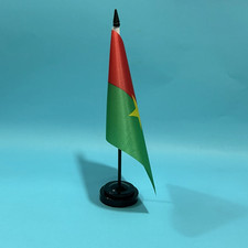Listing image for Office Desk Flag of Burkina Faso Flag 14X21Cm Polyester Burkina Faso National Fl