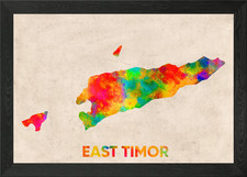 Listing image for east timor Framed Wall Art Poster Canvas Print Picture