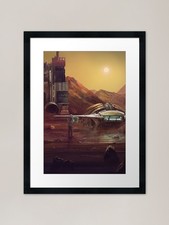 Listing image for Mars Voyage of Exploration Space Ar Framed Wall Art Poster Canvas Print Picture