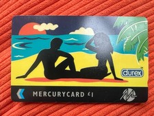 Listing image for Durex Mercury Phone Card Unused Rare Vintage Retro Free Post UK Telecom Calling