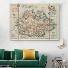 Listing image for 1779 Map of Antigua – Historic Caribbean Island Settlements Regional Cartography