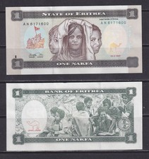 Listing image for ERITREA - 1997 1 Nafka UNC Banknote