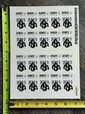 Listing image for KISS Postage Stamp Sheet Official 20pc Destroyer Era A Vintage Kiss Memorabilia