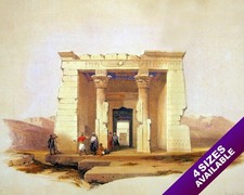 Listing image for TEMPLE OF ISIS DENDOUR NUBIA ANCIENT EGYPTIAN RUINS ART REAL CANVAS PRINT