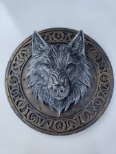 Listing image for Viking Wolf Wall Art Wolf Head Wall Decor Animal Wall Sculpture 3D printed