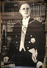 Listing image for Original Vintage Poster Charles De Gaulle Pin Up Political Memorabilia France